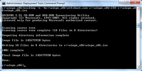 How To Create A Winpe Bootdisk For Win7 Deployment X86 Basics For