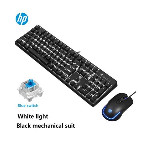 Combo Teclado Mec Nico Mouse Gamer Hp Gm Sipo