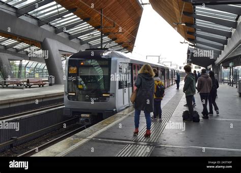 Amsterdam Holland August 2019 Inside The Metro Station Bijlmer Arena