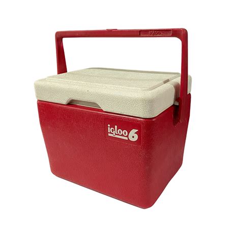 Vintage 1989 Igloo 6 Pack Cooler Red Etsy