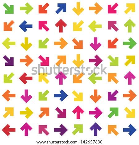 Abstract Colorful Arrows Seamless Background Raster Version Vector