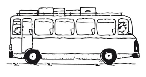 Coloriage Autobus Autocar 135307 Transport Dessin à Colorier