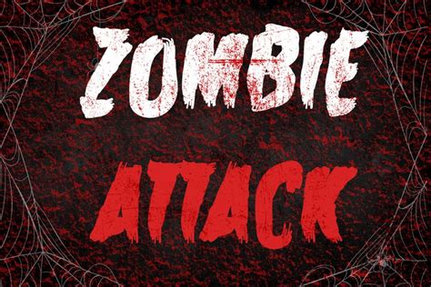 Zombie Attack Halloween Font