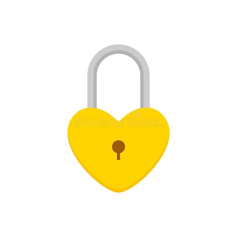 Padlock Flat Design Vector Illustration Lock Security Safety Encryption Protection Privacy