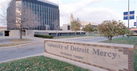 Demo underway at University of Detroit Mercy Fisher Admin Building ...