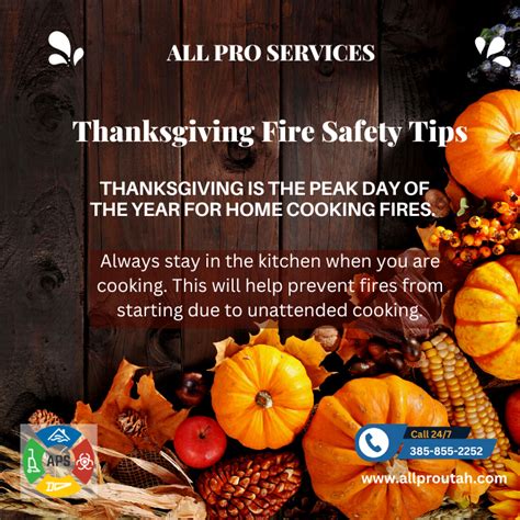 Thanksgiving Fire Safety Prevention Tips From All Pro Services