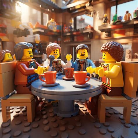 Premium AI Image | the lego group is having fun hanging out and ...