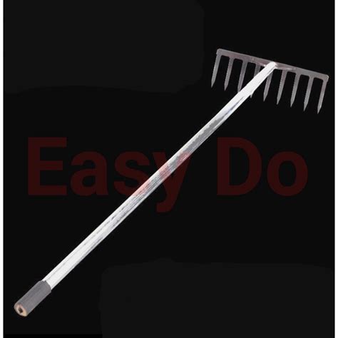 15 Meter 9 Teeth Heavy Duty Metal Garden Rake Besi Cakar Tanah