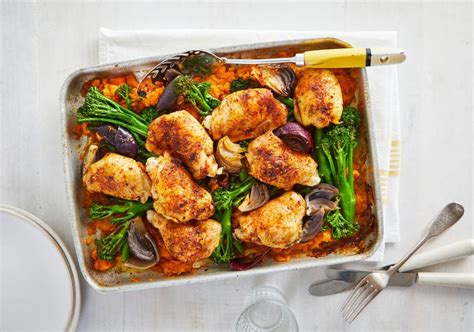 Piri-piri chicken with smashed sweet potatoes & broccoli - The Mail