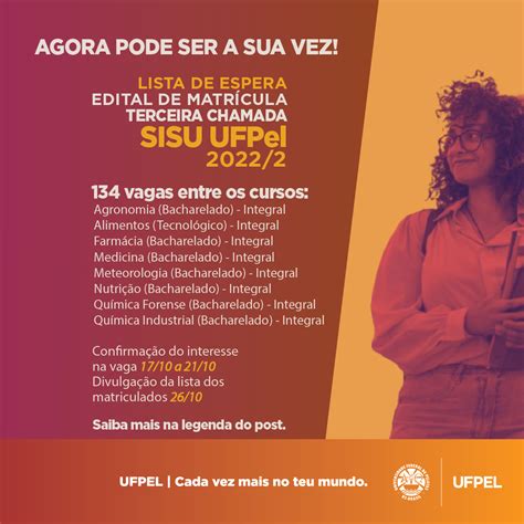 Coordenação de Comunicação Social UFPel realiza 3ª convocação de