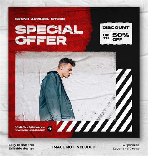 Premium PSD Social Media Post Streetwear Fashion Template