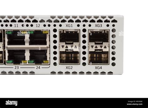 Gigabit Ethernet Switch With Sfp Slot Stock Photo Alamy