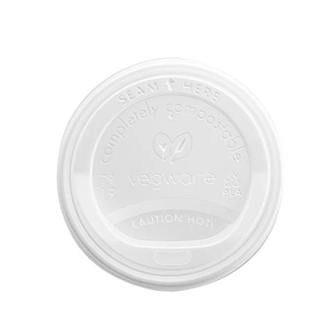 Vegware CPLA Hot Cup Lid Fits Series Compostable Purple Planet
