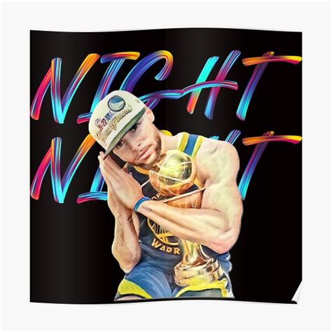 "Steph Curry Night Night Essential" Poster for Sale by FebruaryDesign ...