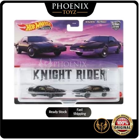 Phoenixtoyz Original Hot Wheels Premium Twin Pack Knight Rider Kitt Karr Car Culture
