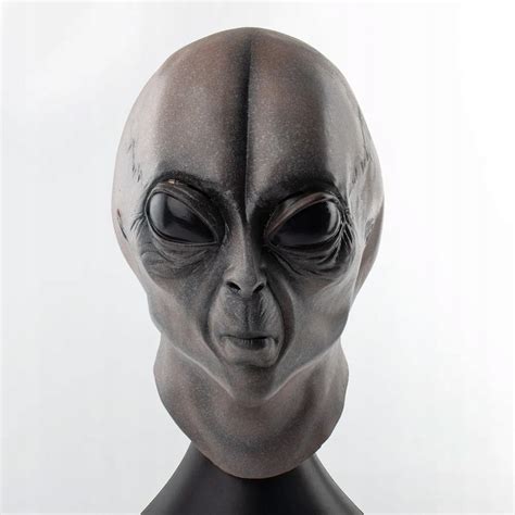 UFO Alien máscara de Calavera Cosplay Horror látex casco mascarada