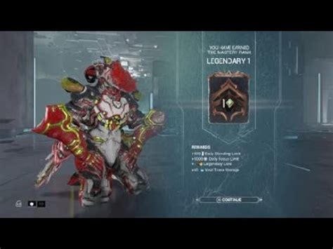 Warframe MR Test Legendary I YouTube