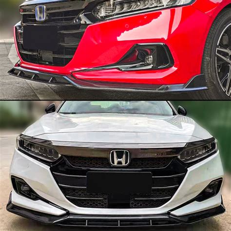 [accord 2021 2022] V2 Jdm Style Gloss Black Front Lip Xgenauto