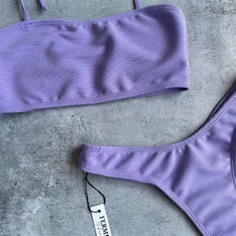 Bikini Top Texturado Lila Ferminasclosett