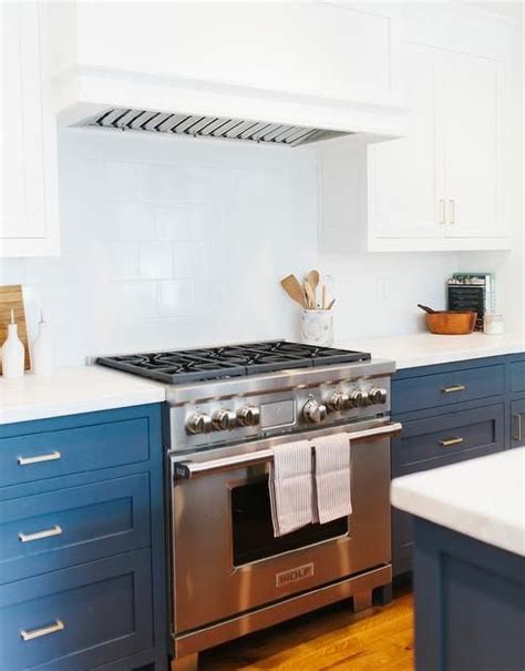 Painting Kitchen Cabinets Navy Blue Anipinan Kitchen