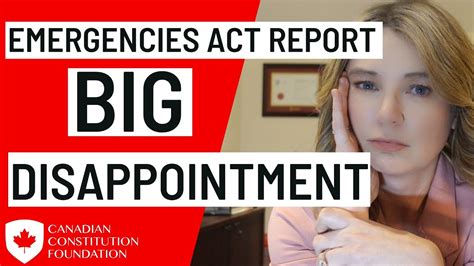 A Big Disappointment The Emergencies Act Inquiry Report Is Out Youtube