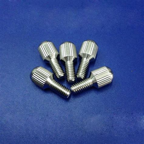 4pcs M5 M6 8mm 30mm Length Stainless Steel Screws Oval Head Knurled