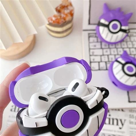 Purple Pokeball Airpod Case