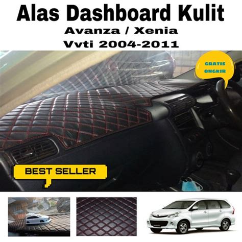 Jual Cover Alas Dashboard Kulit Premium Motif Wajik Avanza Xenia Lama