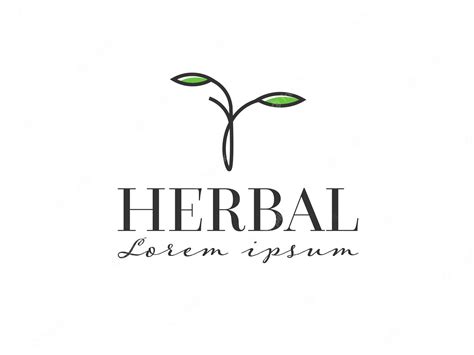 Premium Vector Herbal Leaf Logo Emplate Design