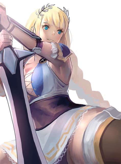 Meke Sophitia Alexandra Namco Soul Calibur Highres Girl Blonde Hair Blue Eyes