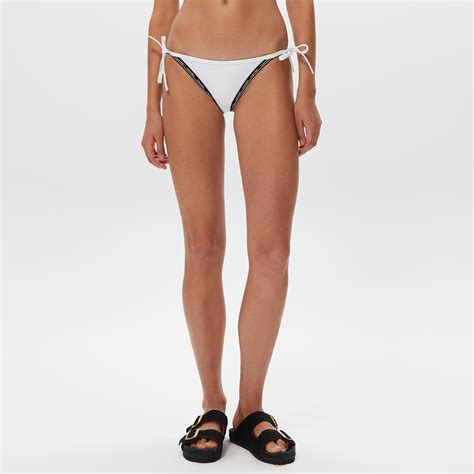 Calvin Klein String Side Tie Kad N Beyaz Bikini Alt Kadin Mayo