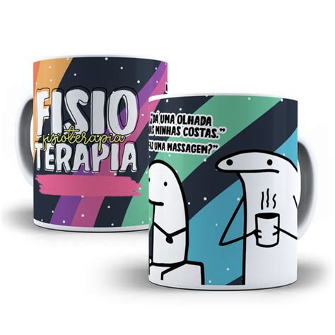 Caneca Flork Fisioterapia Personalizada Nome Elo