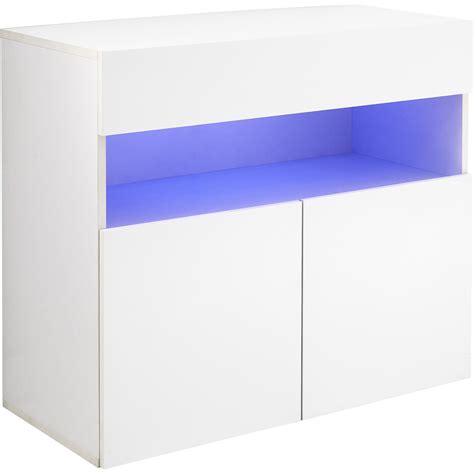 Gfw Galicia Door White Led Sideboard Unit Wilko