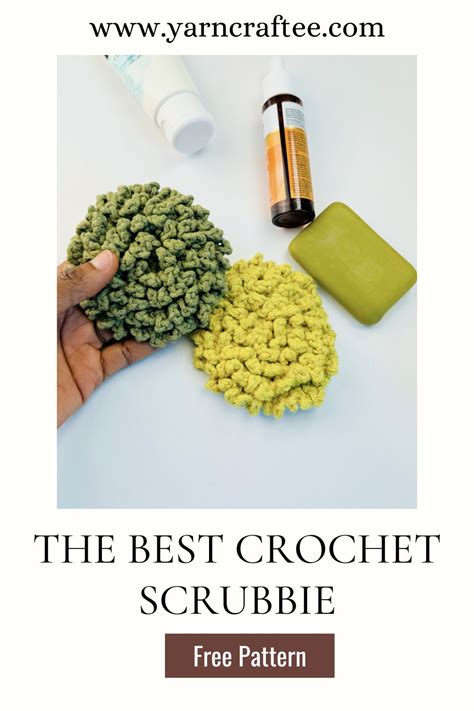 The Best Crochet Scrubbie With Handle Free Pattern Yarn Craftee