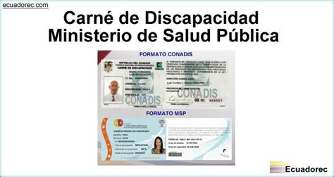 ¿cómo Sacar El Carnet De Discapacidad Msp【requisitos】