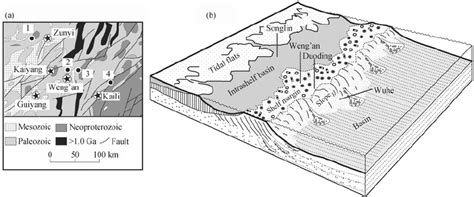 A Simplified Geological Map Showing Exposure Of The Neoproterozoic