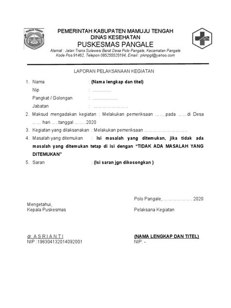 Contoh Lpj Bok 2020 Pdf