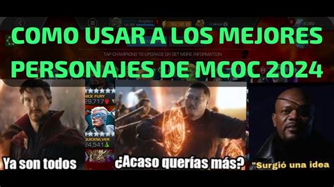 Top De Los Mejores Personajes En General Mcoc Y Como Utilizarlos