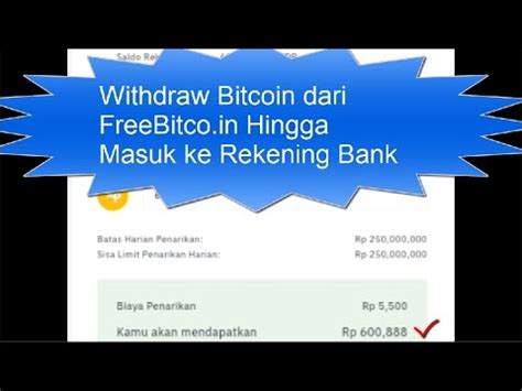 Tarik Bitcoin Dari FreeBitcoin Ke TokoCrypto Sampai Masuk Ke Rekening