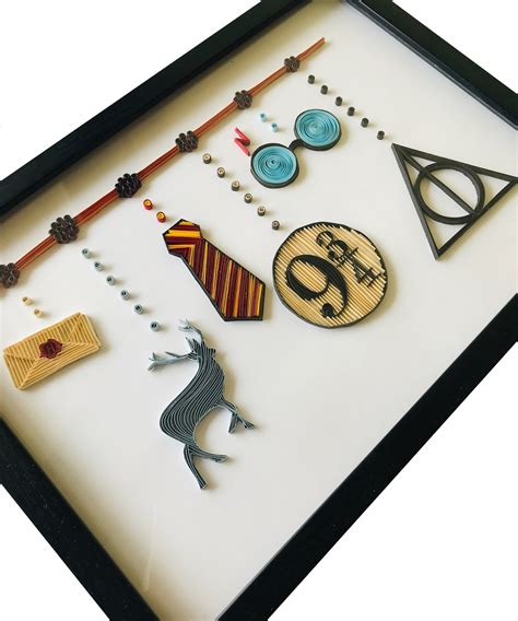 Harry Potter Quilling Wall Art Hogwarts Letter Animagus Etsy