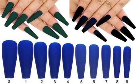 Amazon Addfavor Pcs Long Press On Nails Coffin Matte Fake Nails