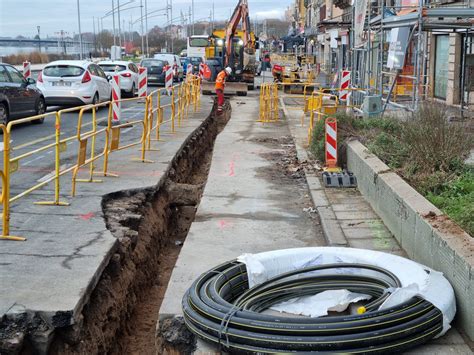 M Con Conduites De Gaz Renouvel Es Et Trafic Perturb Sur Le Quai