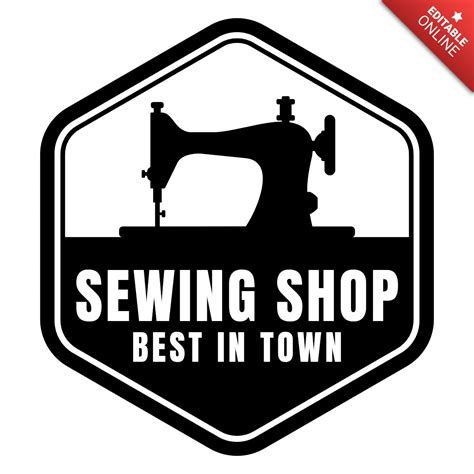 Sewing Shop Logo Design Template Free Design Template
