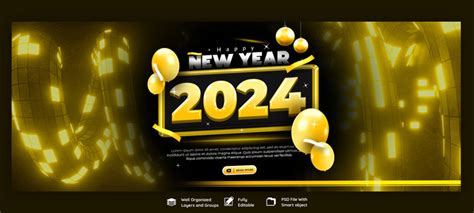 2024 Celebration Facebook Cover Post | PSD Free Download - Pikbest