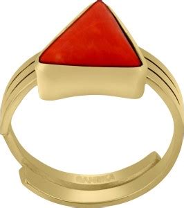 Sanoka Ratti Panchdhatu Alloy Coral Copper Plated Ring Price In