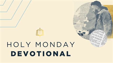 Holy Monday Devotional Holy Week YouTube