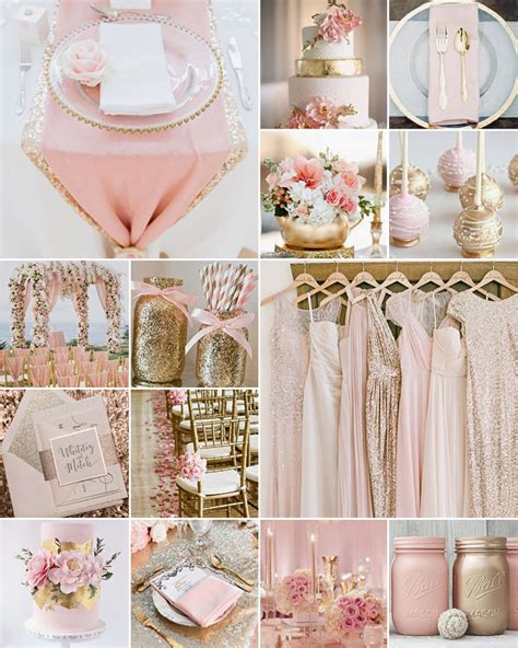 Pink And Gold Wedding Colours