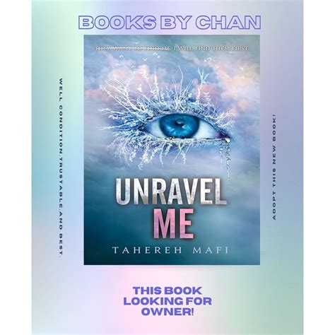 Jual Shatter Me Unravel Me By Tahereh Mafi Shopee Indonesia