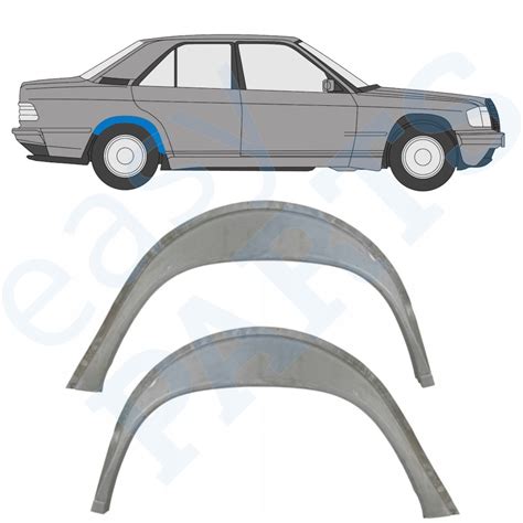 Innen Radlauf Reparaturblech Satz Mercedes