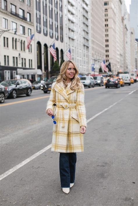 The Statement Coat Yellow Plaid Winter Fashion